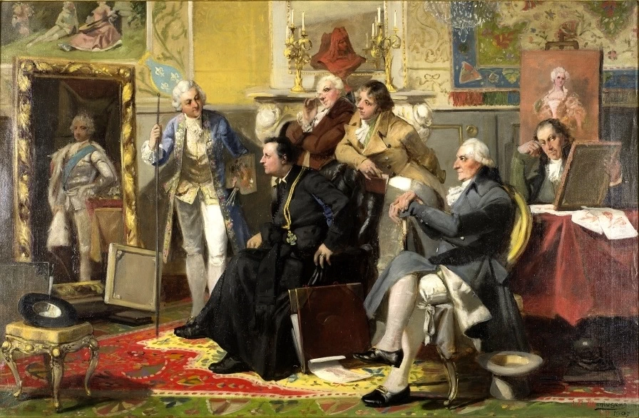 Nello studio di Bacciarelli. Opera di Jan Czesław Moniuszko
